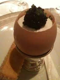 soft boiled egg with caviar